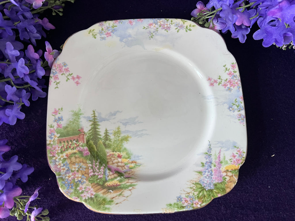 Royal Albert ‘Kentish Rockery’ Plate | Vintage Fine Bone China English Garden