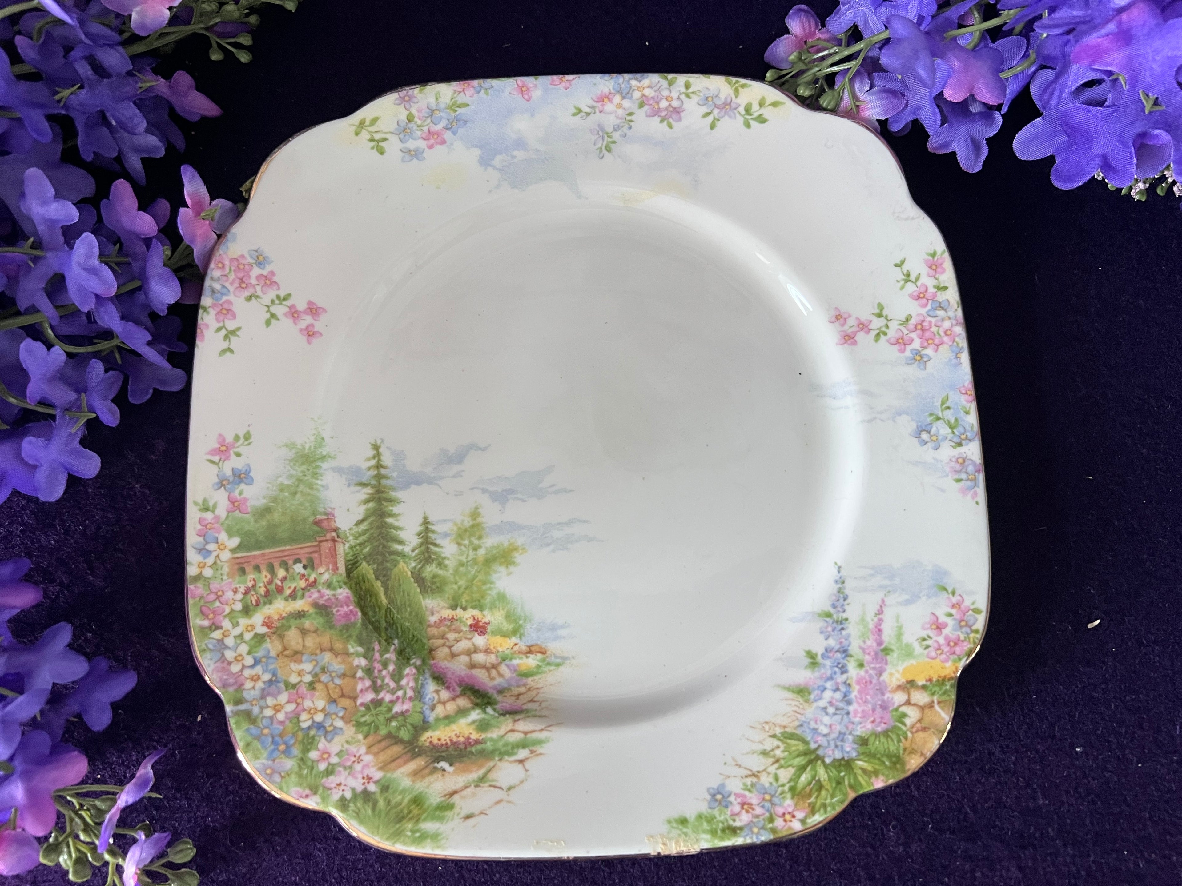 Royal Albert ‘Kentish Rockery’ Plate | Vintage Fine Bone China English Garden