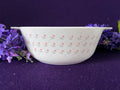 JAJ Pyrex ‘Laura’ Pattern Mixing Bowl | Vintage 1980s English Milk Glass