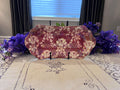 Vintage Royal Winton Maroon Lace Chintz Tray | Iridescent Lusterware Dish Made England