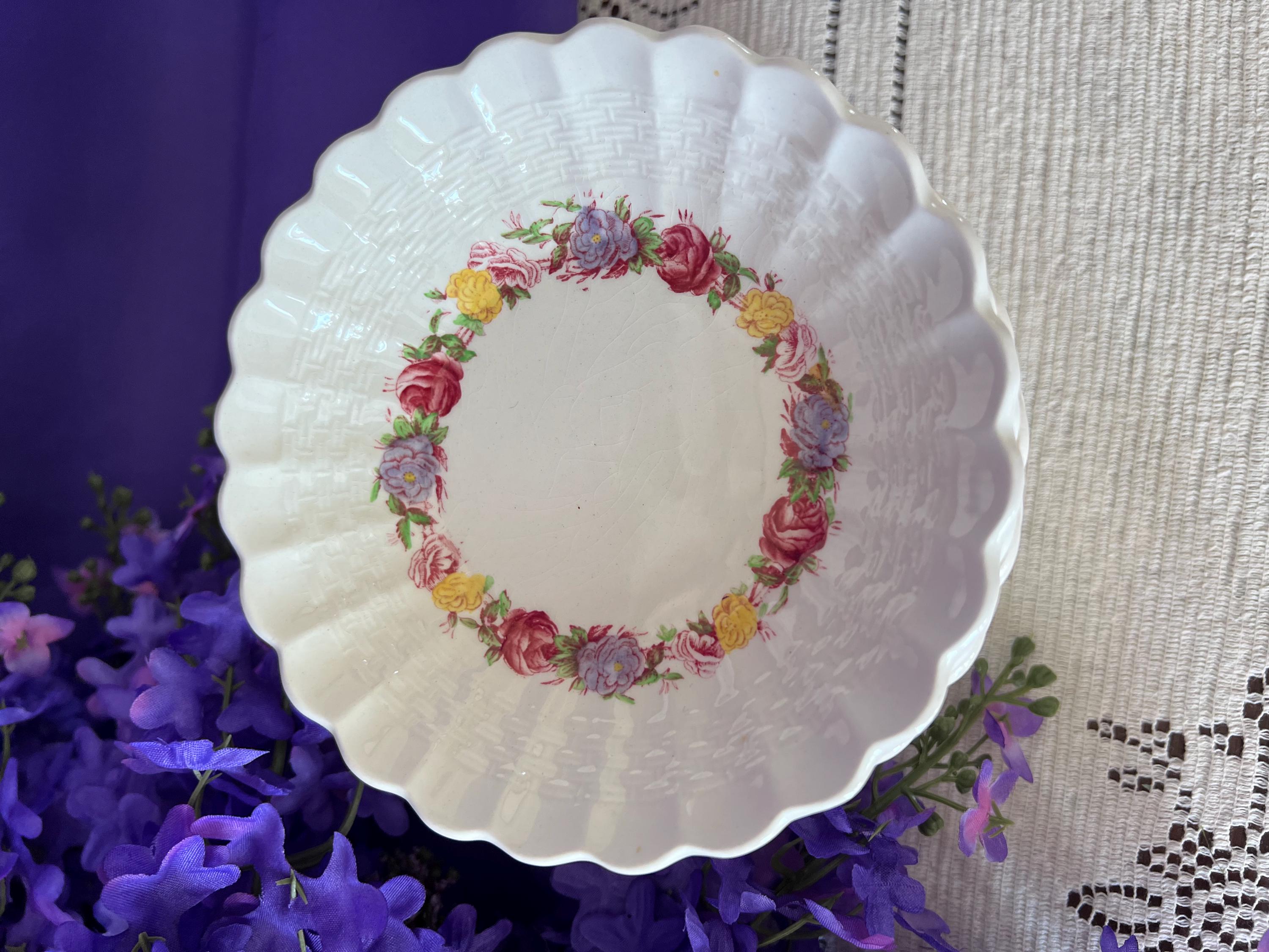 Vintage Copeland Spode Rose Briar Bowls | Romantic English Ironstone | The Lilac Bloom Vintage