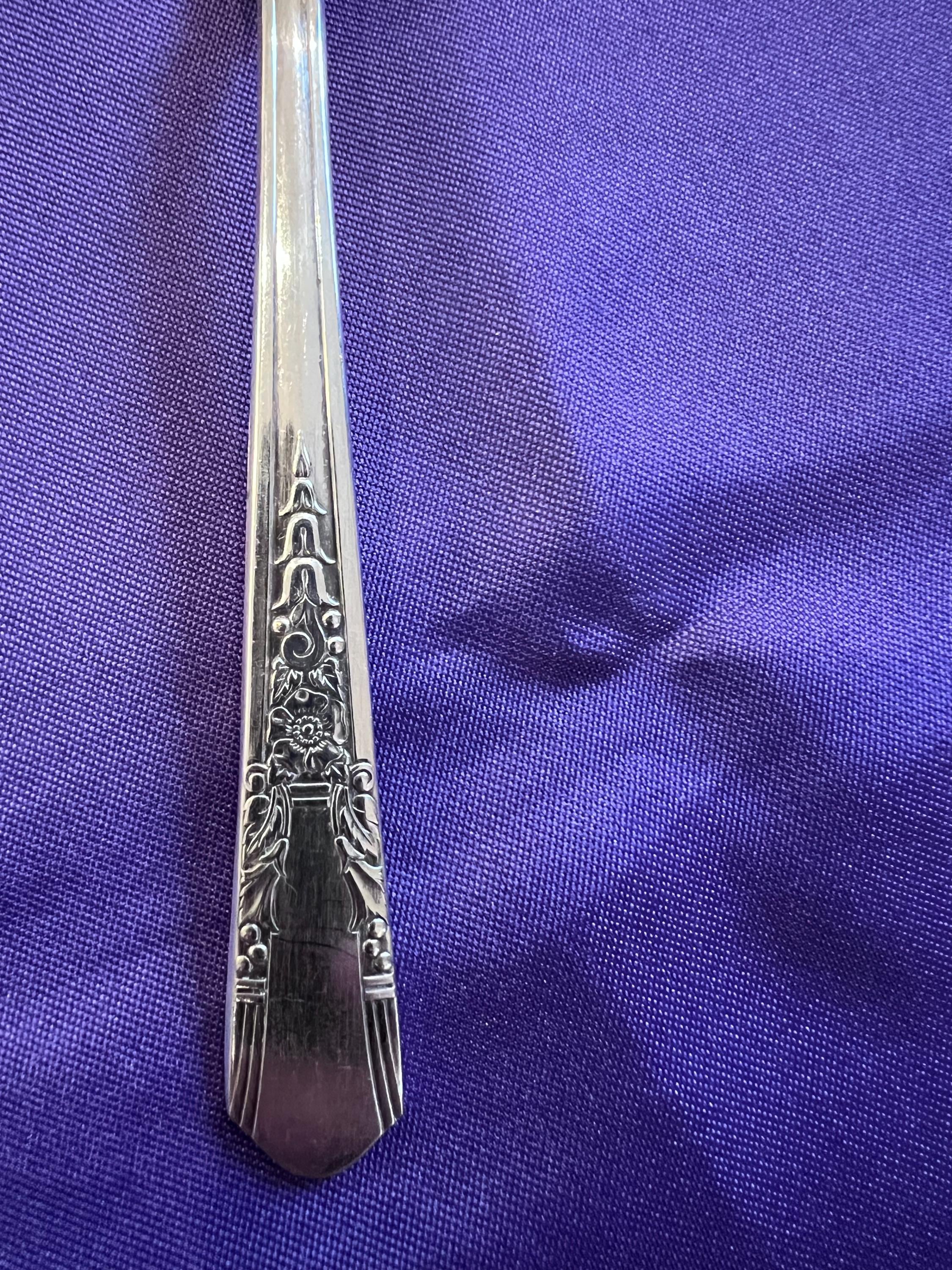 Vintage Lady Ann Silverplate Flatware Set – Simeon L. & George H. Rogers Mid-Century Sterling