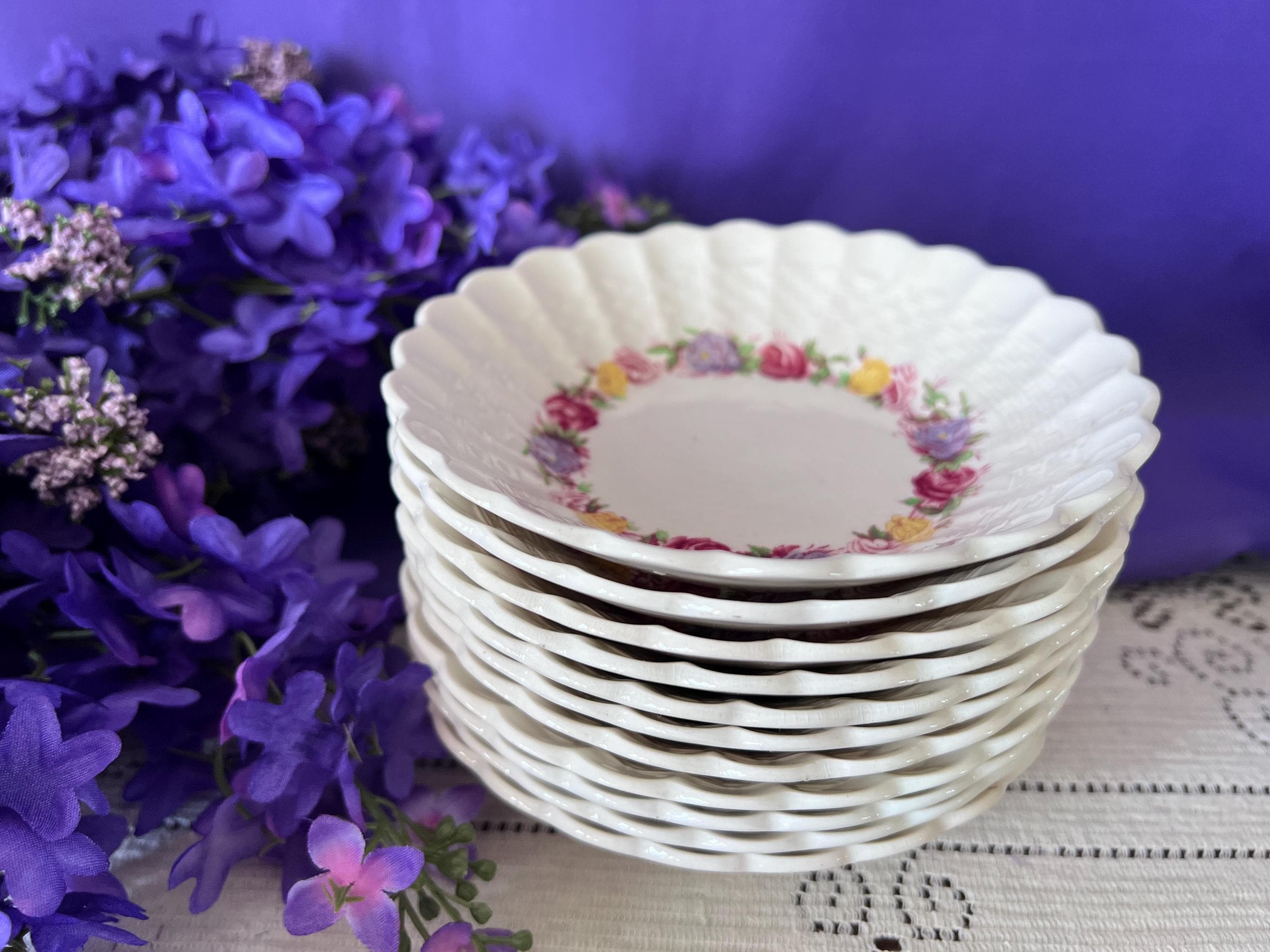 Vintage Copeland Spode Rose Briar Bowls | Romantic English Ironstone | The Lilac Bloom Vintage