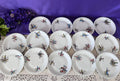 Set of 14 Georges Boyer Limoges Bird Plates | French Porcelaine Dure Dessert Set