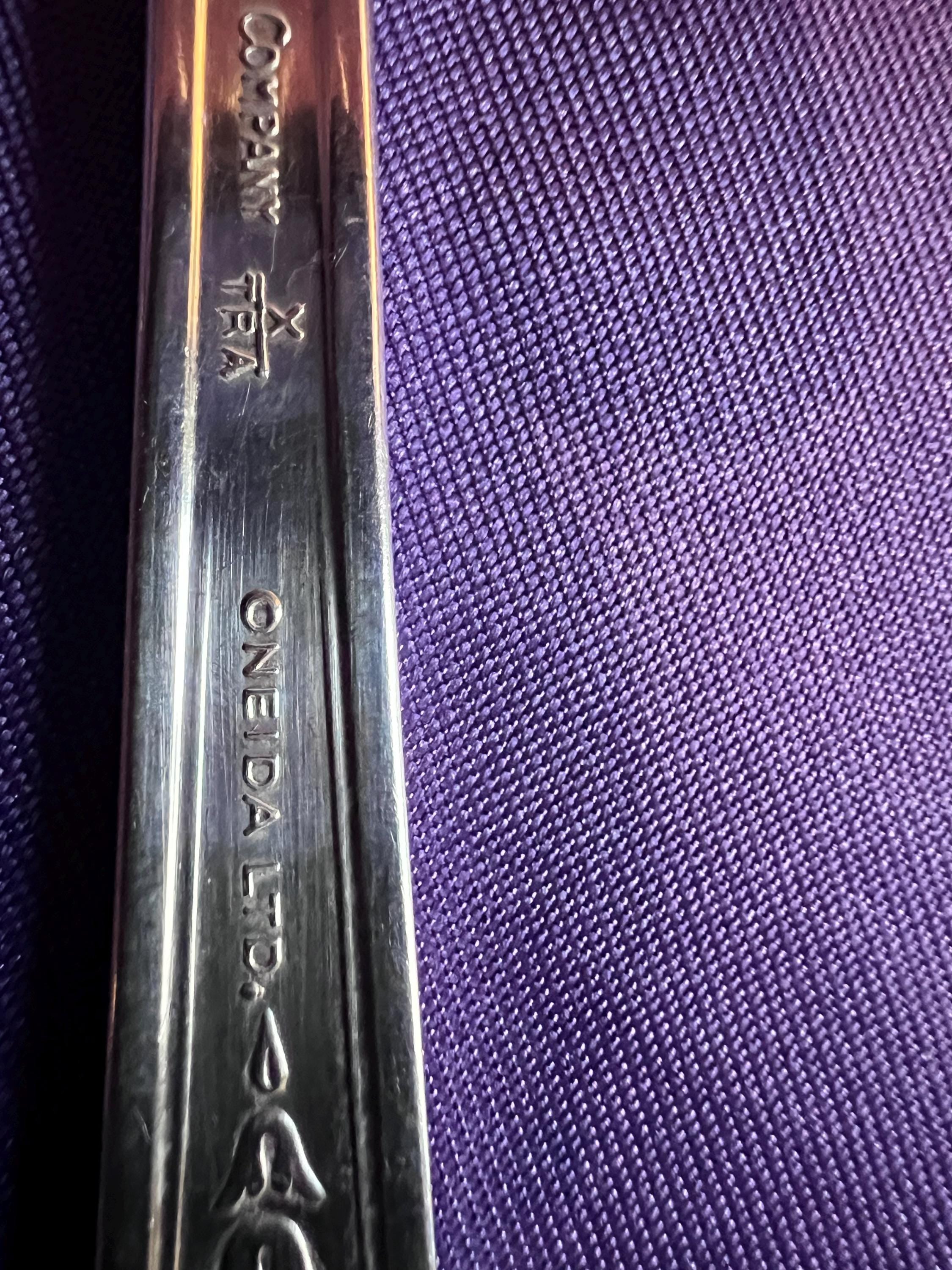 Vintage Lady Ann Silverplate Flatware Set – Simeon L. & George H. Rogers Mid-Century Sterling