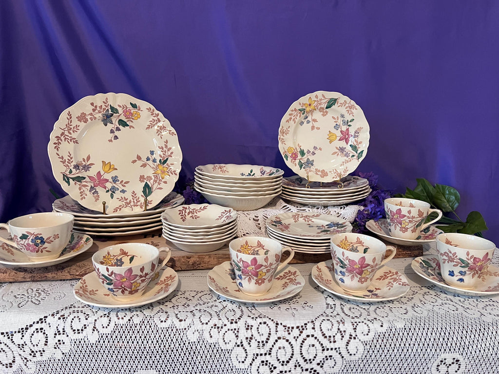 Vintage J&G Meakin "Cotswold" Ironstone Dinnerware Set