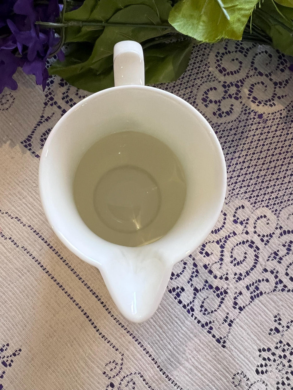 Vintage Royal Worcester "Blue Sprays" Mask Head Creamer - Circa 1760 Reproduction