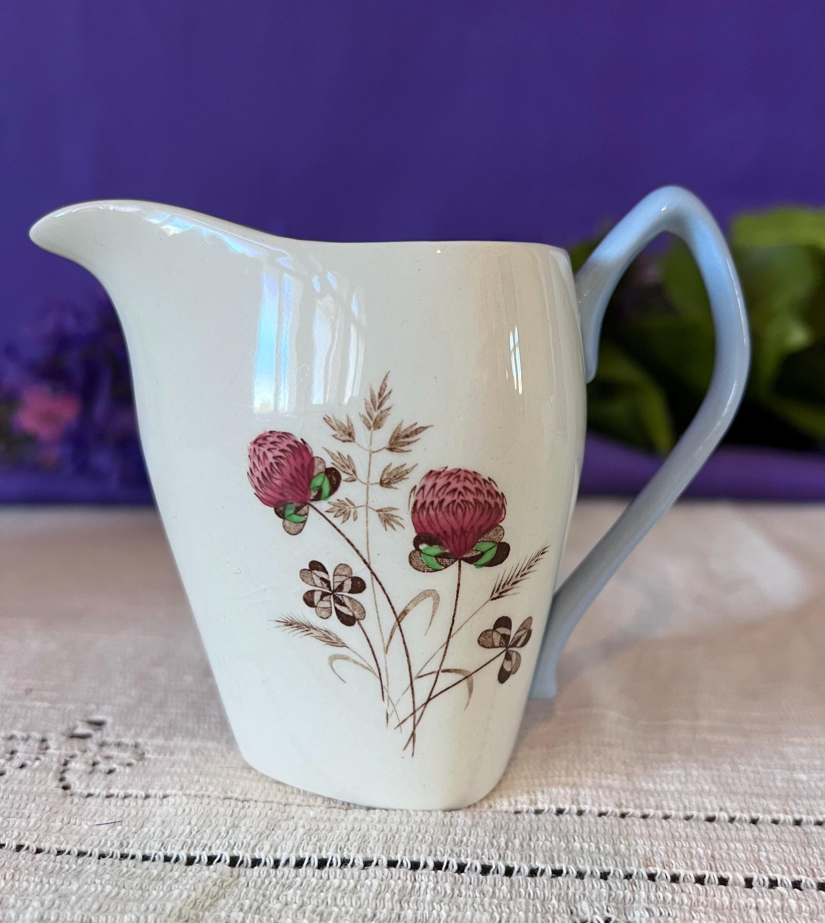 Mid-Century Spode "Summer Days" Tea Service – 1950s English Ironstone Teapot, Creamer, and Open Sugar Trio – S3304