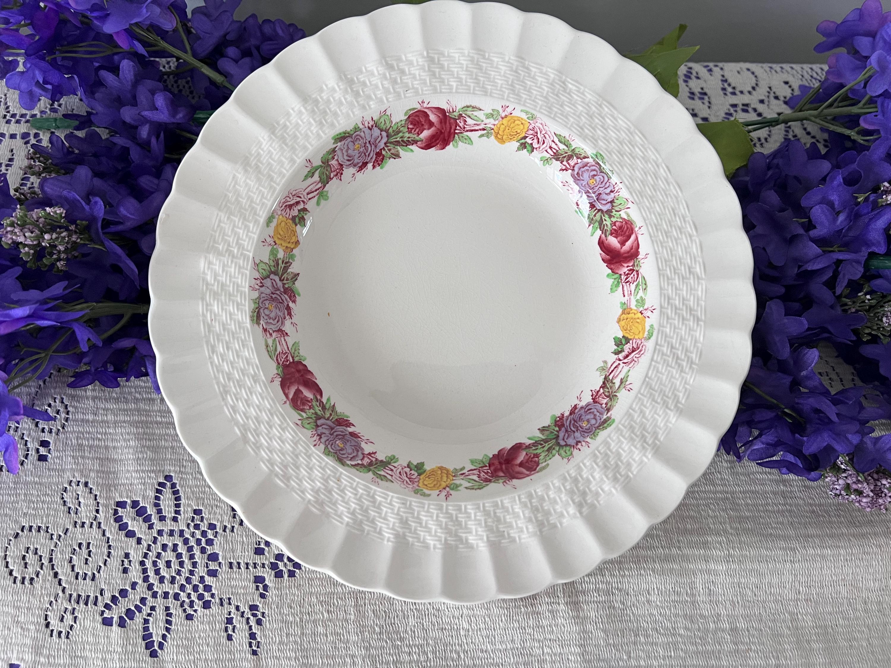 Vintage Copeland Spode Rose Briar Bowls | Romantic English Ironstone | The Lilac Bloom Vintage