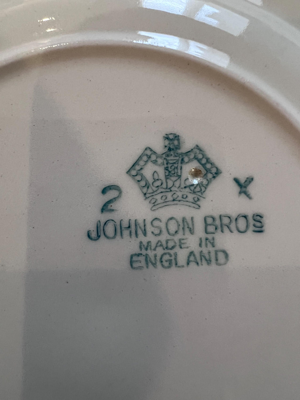Vintage Johnson Bros Blue Leaf Wreath Plates – Scalloped Regency Ironstone Service for 4